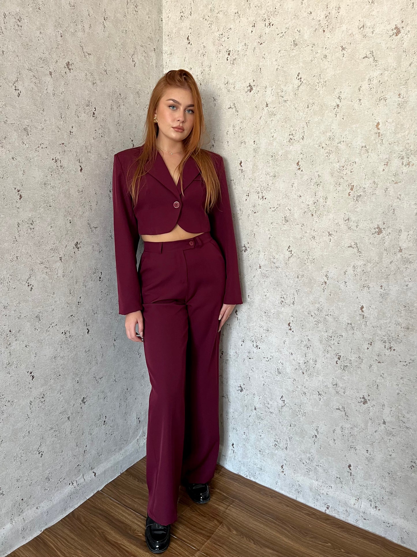 Tailleur vinaccia/borgogna