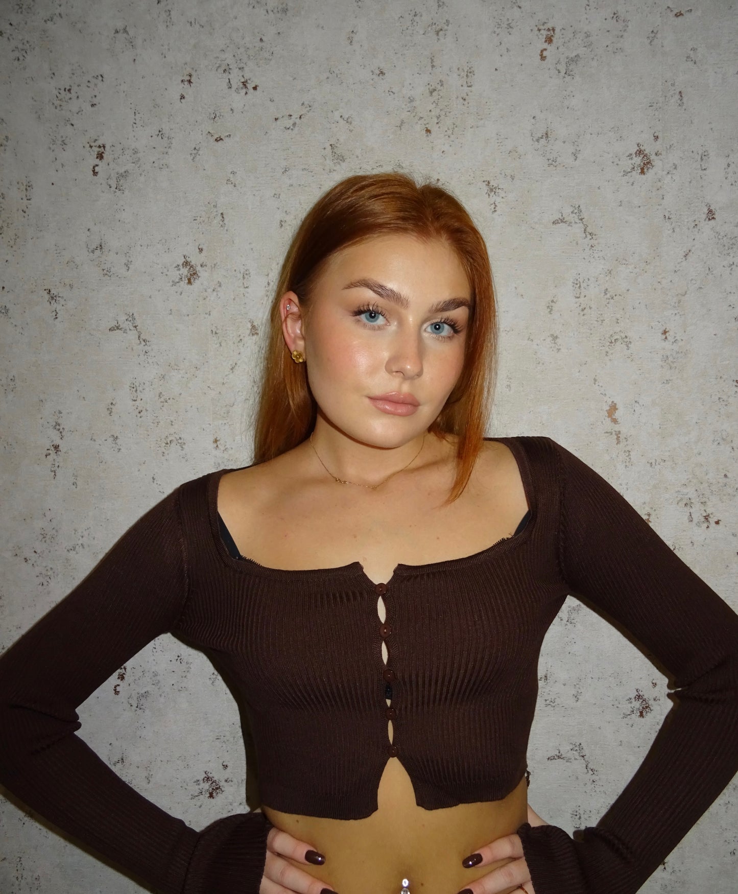 Maglioncino casual marrone
