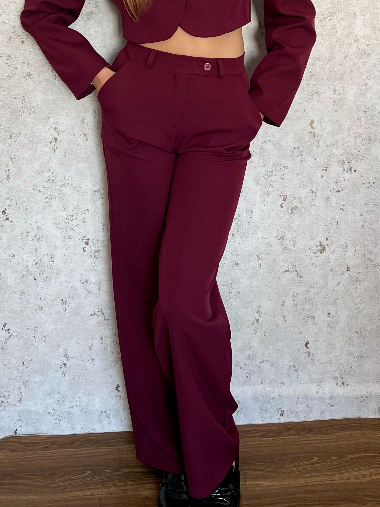 Pantalone vinaccia/borgogna