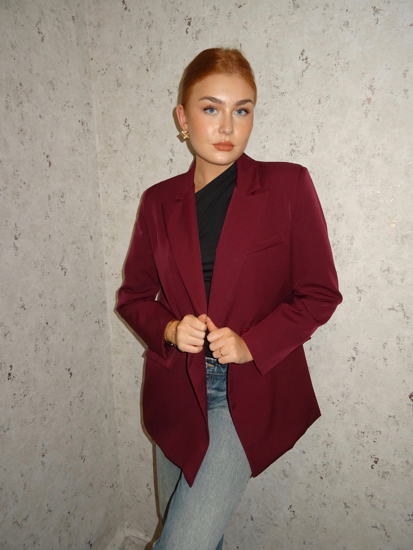 Blazer borgogna