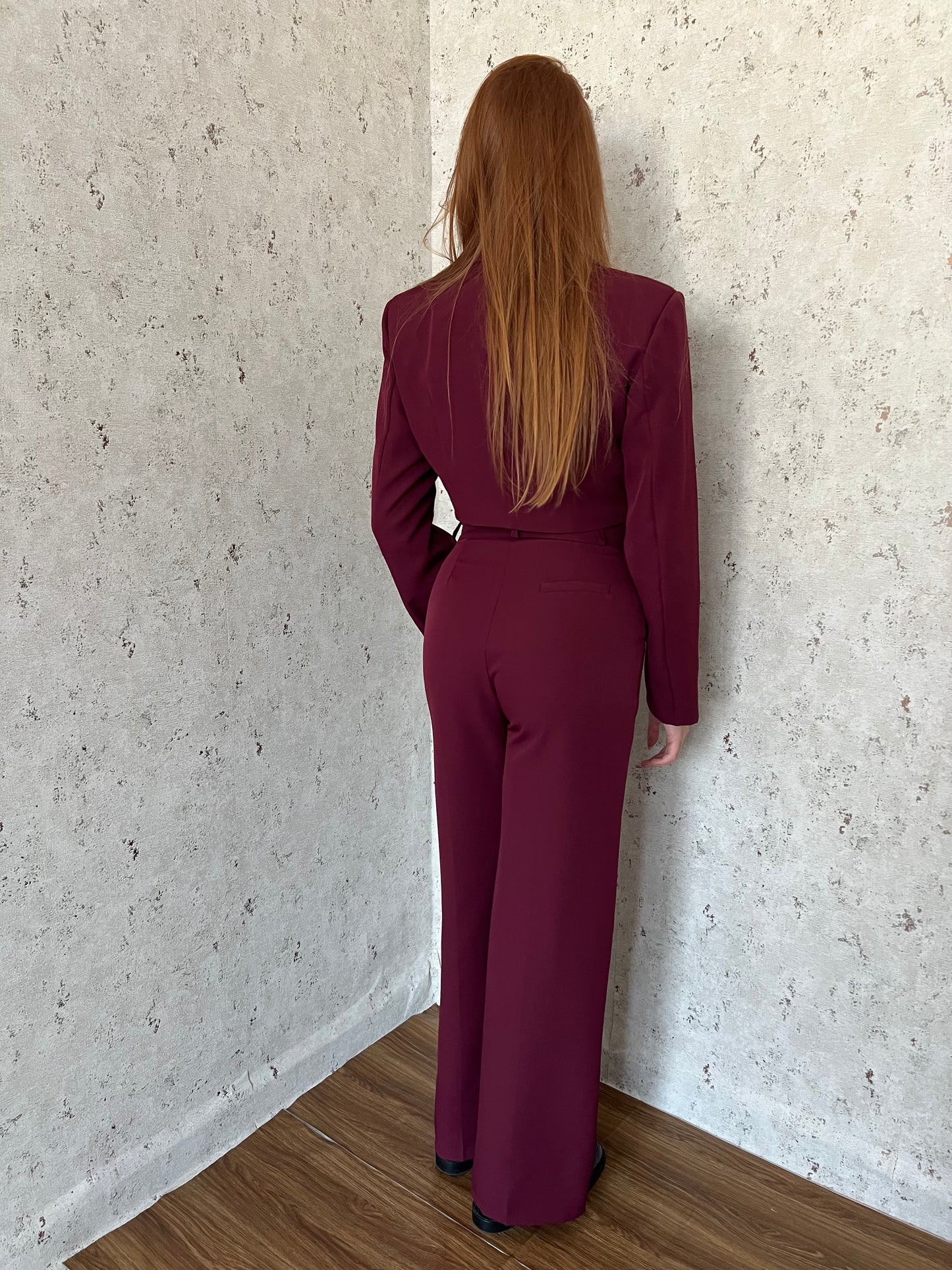 Tailleur vinaccia/borgogna