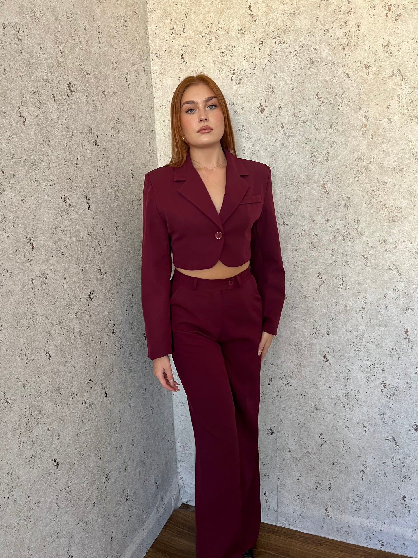 Tailleur vinaccia/borgogna