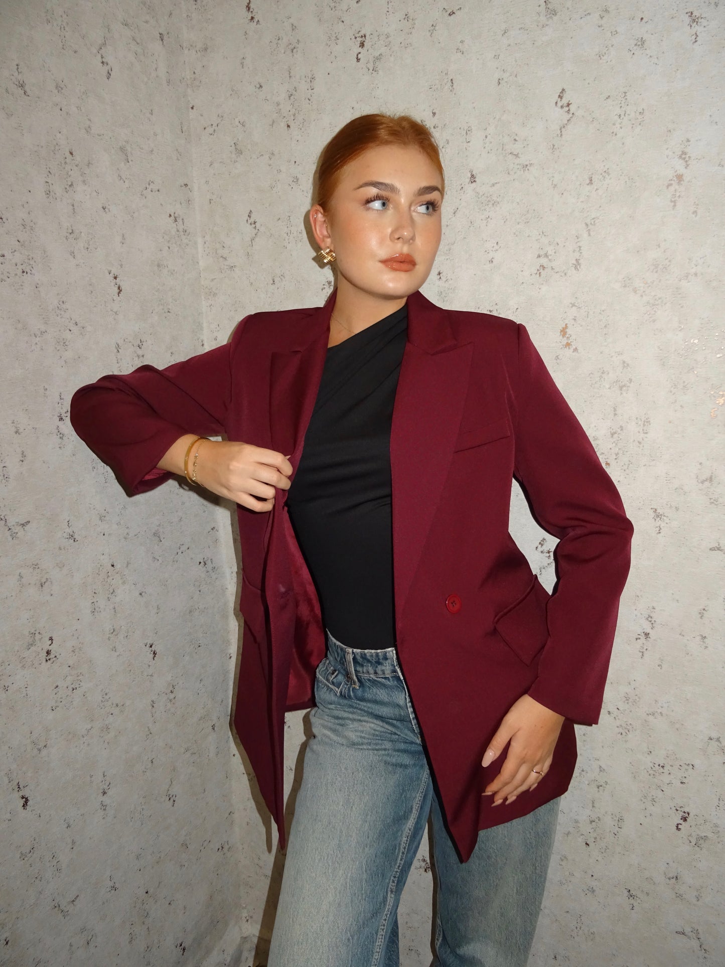 Blazer borgogna