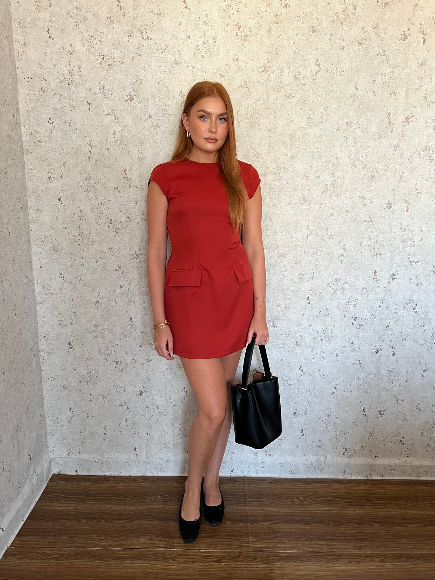 Dress classy rosso