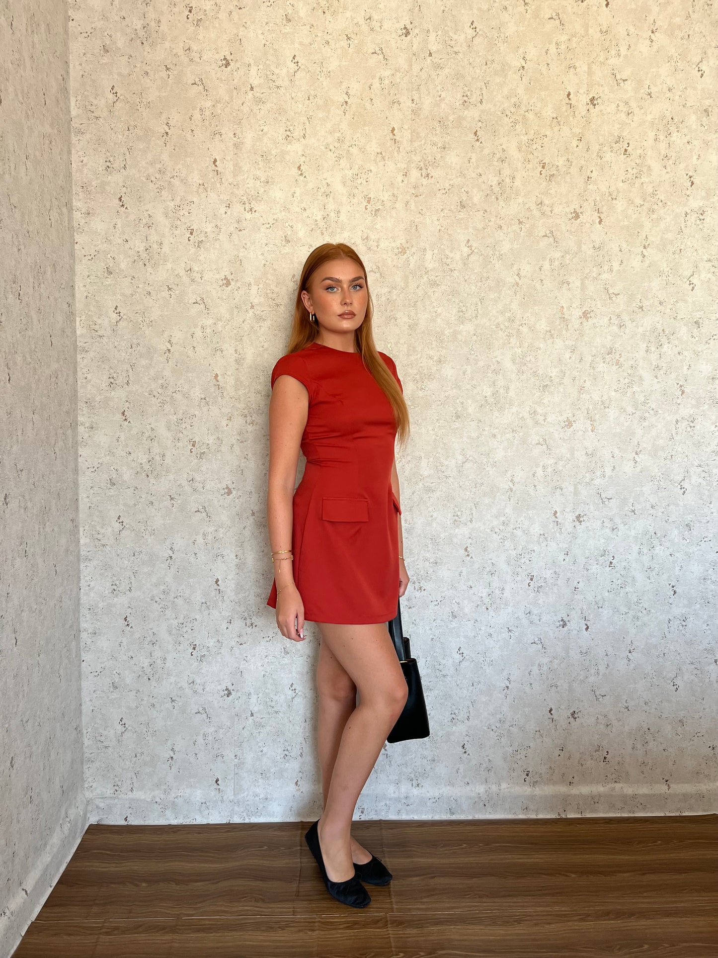 Dress classy rosso