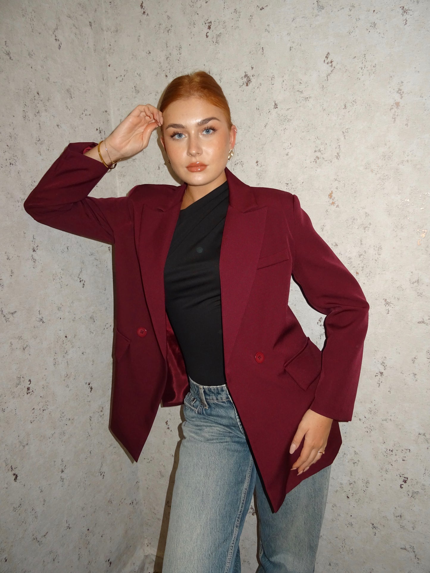 Blazer borgogna