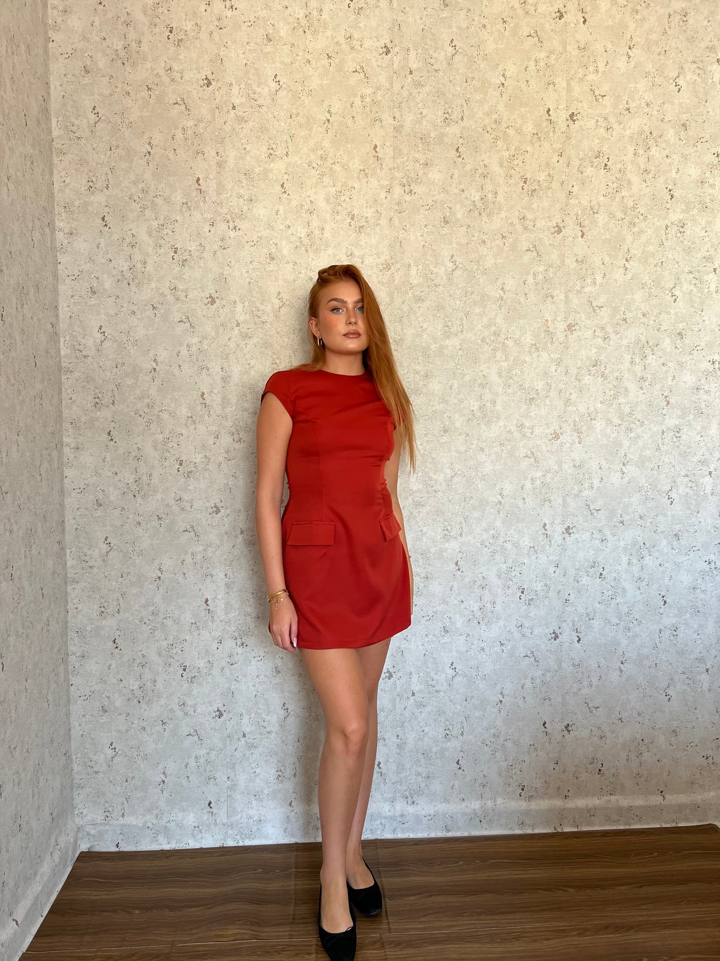 Dress classy rosso