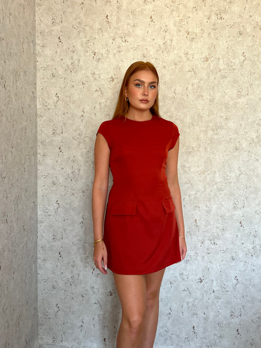 Dress classy rosso